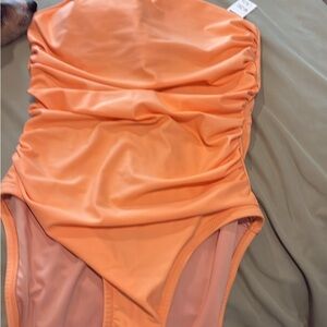 J. Crew Orange One Piece Swimsuit